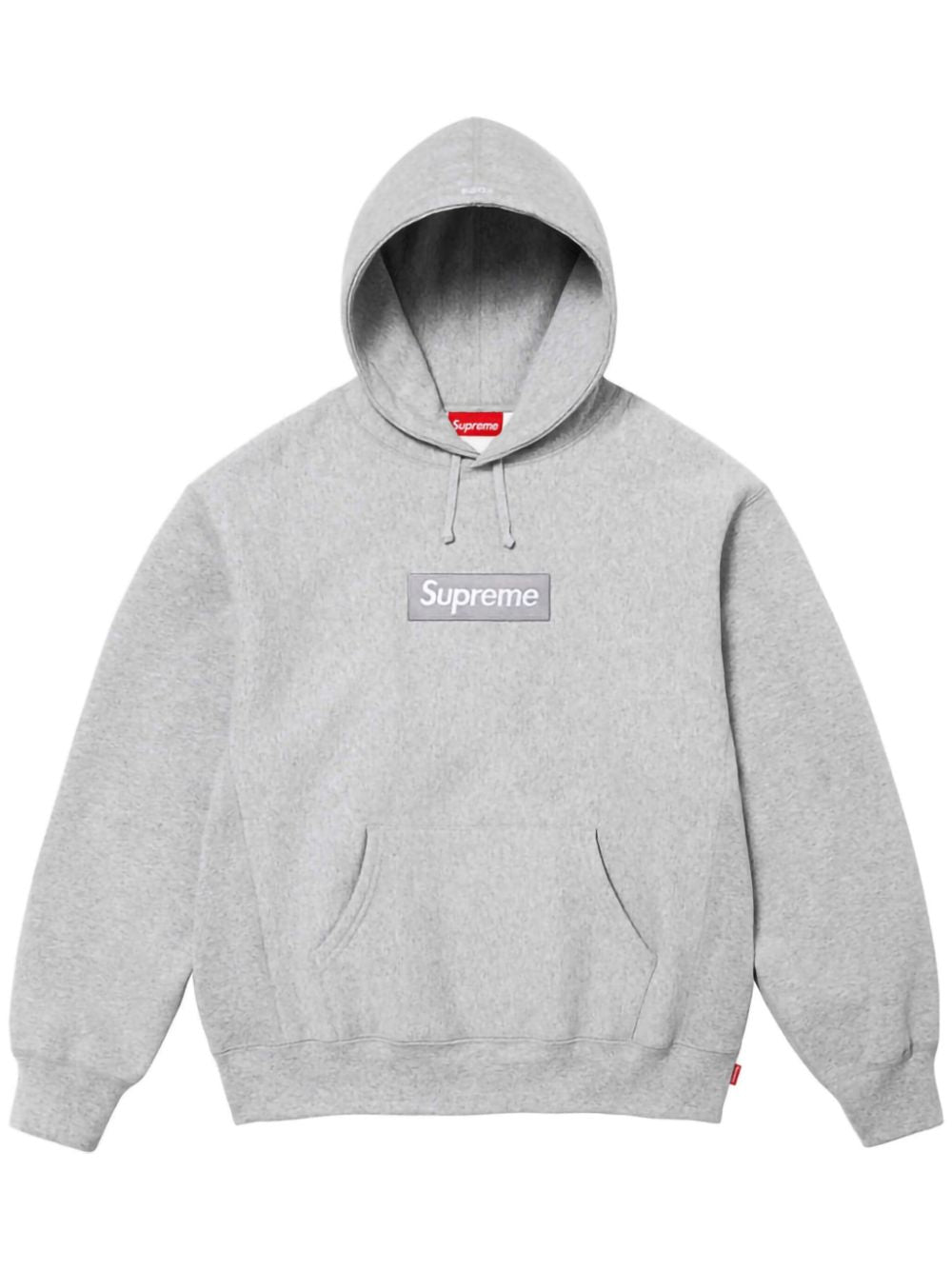 Supreme Box Logo Grey Monochrome Hoodie