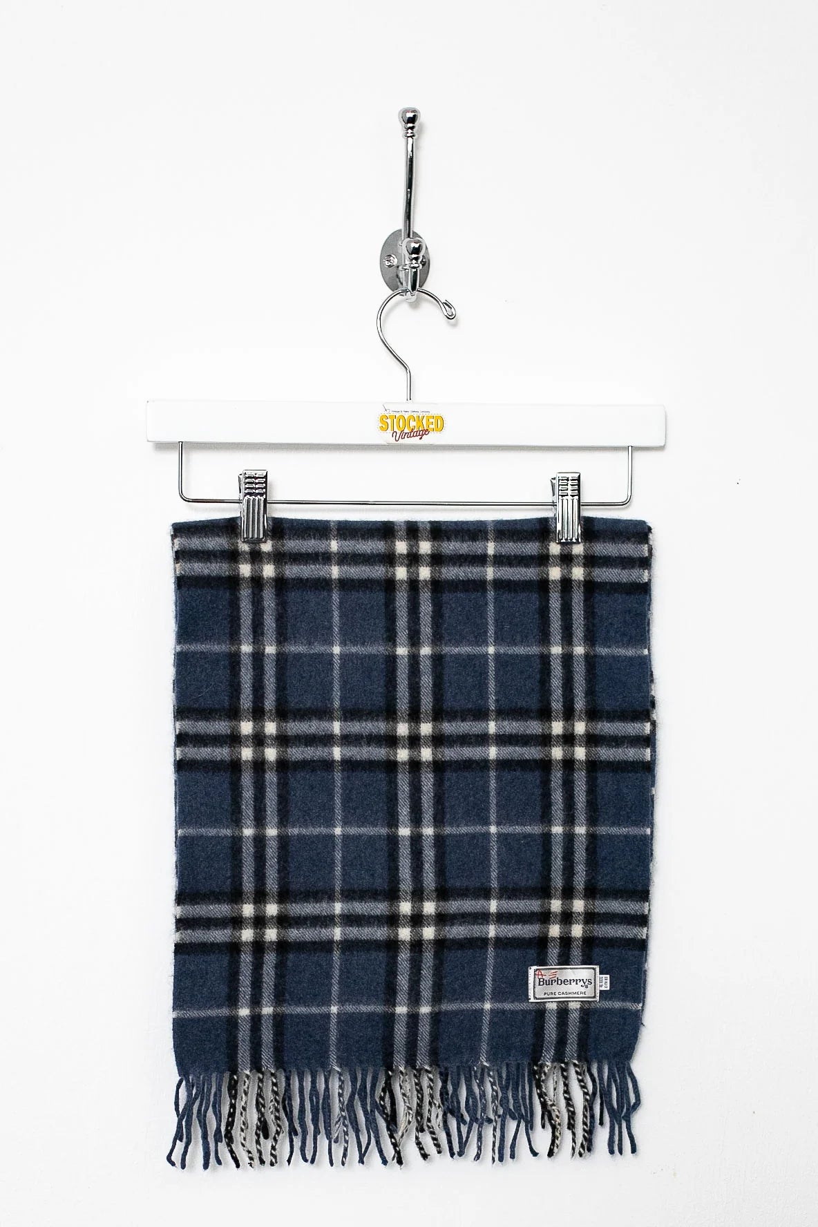 マフラー・ストール Burberry Blue Cashmere Scarf Cashmere scarf Burberry Blue in Cashmere - 38368527